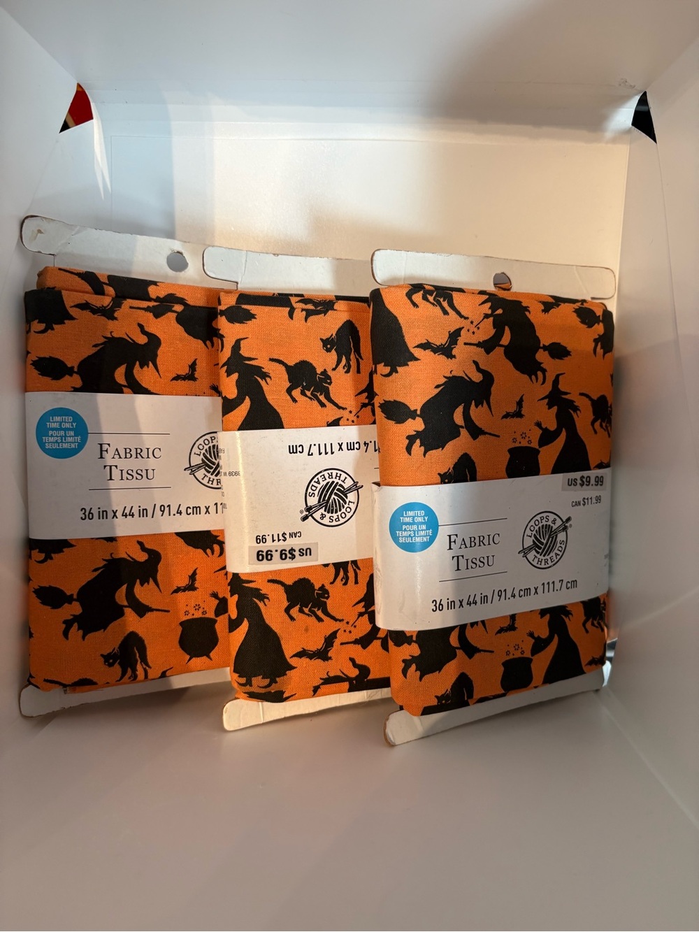 36x44 inch fabric for Halloween. 3 pieces of fabric.